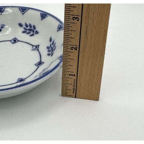 Williams Sonoma IDG Mugs with Lids Saucers Blue White Coffee Tea Cups Set of 2 - Picture 5 of 9